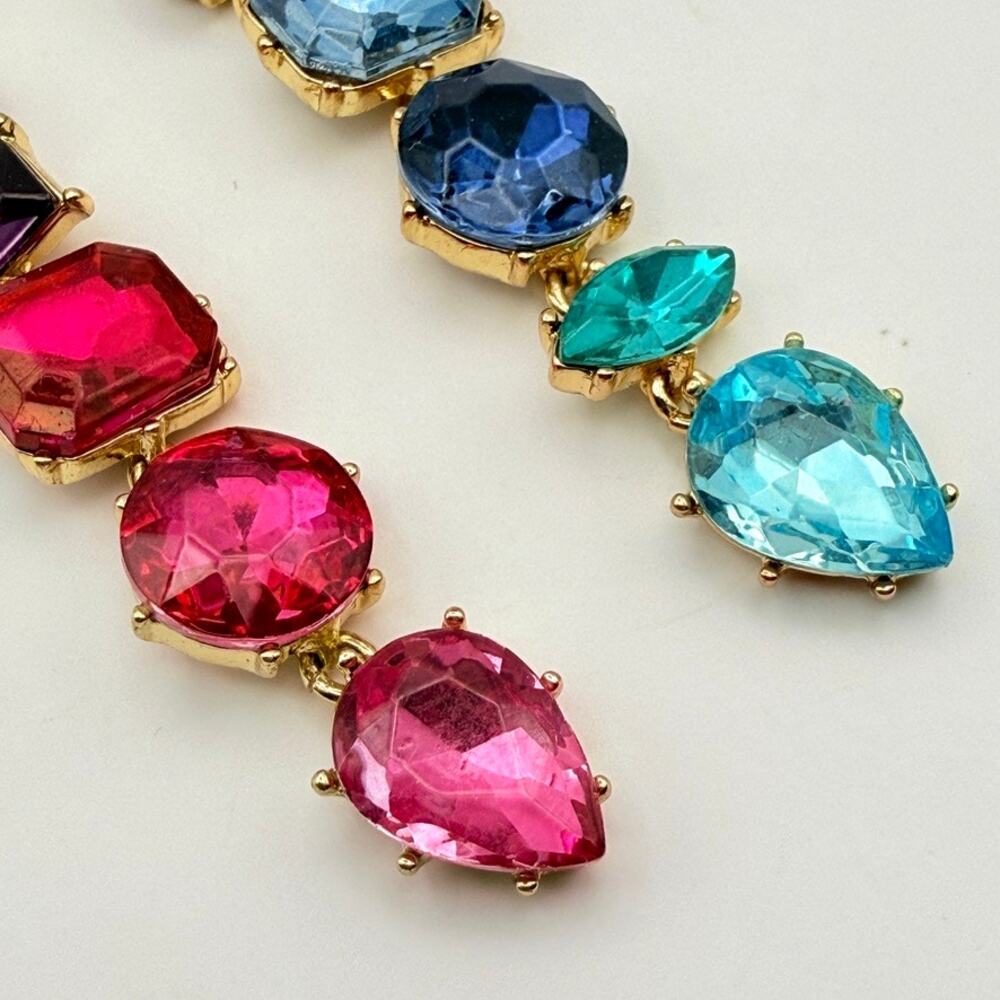 BaubleBar x Micaela Erlanger Date Night Drop Earrings Mismatched Multicolor - Picture 3 of 10